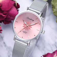 Reloj de lujo con estampado de flores para mujer, reloj femenino de cuarzo con esfera exquisita, creativo, de estilo coreano 2024 - compra barato