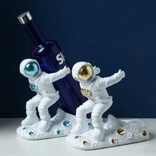 Astronaut Wine Rack Cosmonaut Figurines Red Wine Stand Whiskey Bottle Holder Cafe Bar Restaurant Decor Home Desk Decoration 2024 - buy cheap