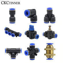 1PCS Pneumatic  Pneumatic Fitting Tube Connector Fittings Air Quick Water Pipe Push In Hose Quick Couping 4mm 6mm 8mm 10mm 12mm 2024 - buy cheap