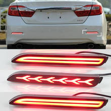 A Pair LED Car Rear Bumper Reflector Tail Brake Light Flowing Light Turn Signal Warning For Toyota RAV4 Camry 06~14 09~11 2024 - buy cheap