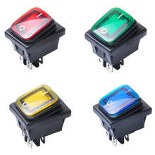 4 Pieces 4 Pin On-Off Car Boat Lighted Rocker Toggle Switch Waterproof 2024 - buy cheap