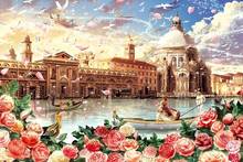 New Needlework,Cross stitch,Romantic Venice scenery 14CT Unprinted Embroidery kits Arts Cross-Stitching,DIY Handmade Decor 2024 - buy cheap