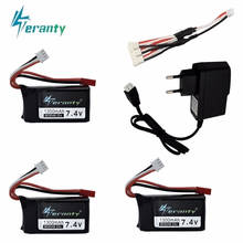 Upgrade 7.4V 1300mah LiPo Battery For Wltoys V353 A949 A959 A969 A979 k929 7.4v RC Cars Helicopters Drone Battery and Charger 2024 - buy cheap