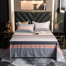 2022 New Product 1pcs High Quality Flat Sheet 100% Cotton Printing Bed Mattress Set (Pillowcases Need Order) 2024 - buy cheap