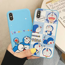 Милый чехол Doraemon для iPhone 11 Pro Max XR XS Max X мультяшный силиконовый чехол для телефона iPhone 8 7 6S 6 Plus 5 5S SE TPU чехол 2024 - купить недорого