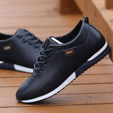 Autumn Winter New Men Shoes Casual Sneakers Leather Soft Bottom Buffer Non-Slip Lithe Breathable Tennis Jogging Footwear Travel 2024 - buy cheap