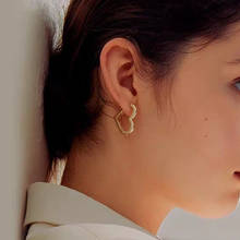 simple classic fashion women jewelry high polished 19mm huggie heart shaped hoop earring 2024 - buy cheap