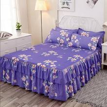 Home Textile Aloe Cotton Bed Skirt Bed Linen Lace Bedspread Cartoon Bed Cover Twin Full Queen Size With Pillowcase F0391 2024 - buy cheap