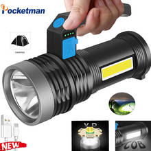 LED Flashlight USB Rechargeable Torch Portable Hand Light Waterproof Searchlight 4 Modes Work Light LED Camping Light Work Lamp 2024 - buy cheap