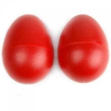 1 Pair Plastic Percussion Musical Egg Maracas Shakers - Red 2024 - buy cheap