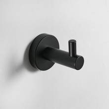 Robe Hooks Black Hook On The Wall Bathroom Hangings Towel Rack European Style Clothes Hook Bedroom Door Hooks 2024 - buy cheap