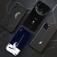 Чехол для телефона iphone 11 Pro Max X XR XS Max чехол для iphone 7 8 6 6S Plus 5 5S SE абстрактный Звездный космонавт мягкая задняя крышка из ТПУ 2024 - купить недорого