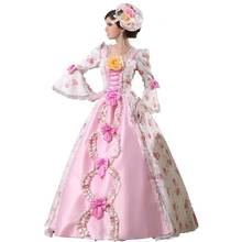 Vestido real 18 ° século fantasia vestido de festa maria ântula moda vestido 2024 - compre barato