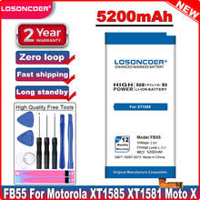 LOSONCOER 5200mAh FB55 Battery for Motorola Moto DROID Turbo 2 XT1585 XT1581 XT1580 Moto X Force SNN5958A Batteries 2024 - buy cheap