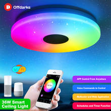 OFFDARKS Smart ceiling light, compatible with Alexa and Google Home,for bedroom and living room kitchen,dimmimg led ceiling lamp 2024 - buy cheap