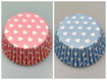 100x Pink Red Heart Valentine's Day Cupcake Liners Snowflake Muffin Cases Baking Cups Cake Mold Paper Cake Cups Cupcake Holders 2024 - buy cheap