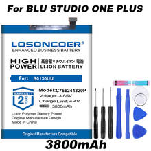 LOSONCOER 3800mAh C766244320P Good Quality Battery For Blu Studio One Plus S0130uu Smart Phone Batteries +Free Tools 2024 - buy cheap