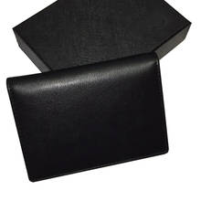 Мужской кожаный черный брендовый держатель для банковской кредитной карты, кошелек из натуральной кожи, спортивные сумки для бега по городу 2024 - купить недорого
