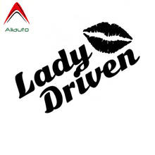 Aliauto Lady Drift Stance Racing-pegatinas reflectantes para coche, decoración de motocicleta, Estilo negro/plateado, 15cm * 11cm 2024 - compra barato