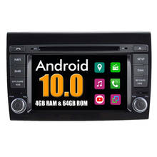 Radio con GPS para coche, reproductor Multimedia con Android 10, 4G + 64G, DVD, estéreo, para Fiat Bravo, Brava, Octa Core 2024 - compra barato