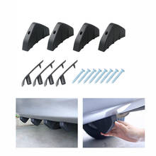 4pc Universal Car SUV Rear Bumper Diffuser Molding Shark Fin Spoiler Protector Cover for Volvo S40 S60 S80 XC60 XC90 V40 V60 C30 2024 - buy cheap