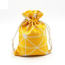 High Quality Gift Candy Bags Cotton Linen Storage Package Bag Drawstring Pouch Travel Small Cloth Bag Christmas Gift Pouch 2024 - buy cheap