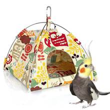 Ninho de pássaro casa cama papagaio habitat caverna pendurado tenda periquito dormir cabana rede 2024 - compre barato