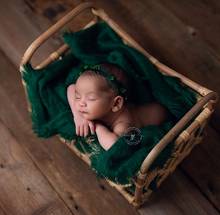 Newborn Photography Props Baby Vintage Woven Basket Photo Shooting Infant Props Container Baby Photography Props Girl Fotografia 2024 - buy cheap