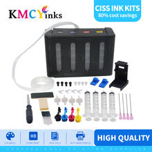Kmcykle-sistema universal de fornecimento contínuo de tinta, peça de reposição para hp 21, 22, 60, 61, 56, 57, 74, 75, kit de cartuchos de tinta, diy 2024 - compre barato