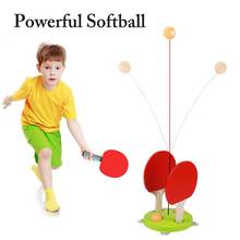 Entrenador de tenis de mesa portátil para niños y adultos, máquina de entrenamiento de eje suave, elasticidad, entrenador de práctica de Ping Pong Fi 3 ord 2024 - compra barato