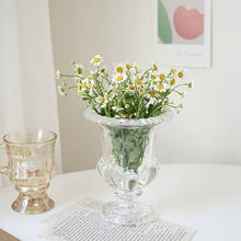 CuteLife Nordic мини прозрачная стеклянная Цветочная ваза для украшения интерьера офиса Террариум хрустальную вазу свадебный цветок расположение ваза 2024 - купить недорого