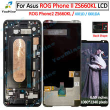 Для ASUS ROG Phone II ZS660KL ЖК-дисплей сенсорный экран дигитайзер I001D I001DA сборка Замена для Asus Phone2 ZS660KL ЖК 2024 - купить недорого