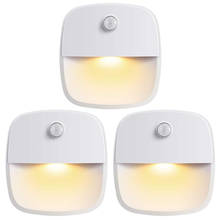 Night Light Smart Motion Sensor Light Battery Operated LED Night Lamp for Bedside Lamps Kids Bedroom Hallway Pathway Toilet Seat 2024 - buy cheap