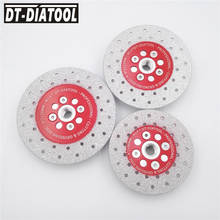 DT-DIATOOL 1pc Dia 100/115/125mm Double Side Coated Diamond Cutting Disc Grinding Wheel for Marble Granite Angle Grinder M14 2024 - buy cheap