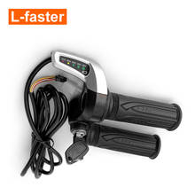 24V/36V/48V Electric Bike Throttle Grip E-Scooter Battery Voltage LED Indicator Power Key Locker Wuxing Accelerator 2024 - buy cheap