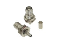 Conector TNC hembra para mampara, Conector de 1 pieza, engarce RG58, RG142, LMR195, RG400, Cable Coaxial RF 2024 - compra barato