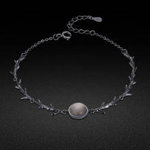 Women's 925 Silver Bracelet-Black Zircon Pendant-Ugyen Thorns Bracelet-Women's Sterling Silver Chain 16 + 3cm Special Jewelry 2024 - buy cheap