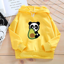 Toddler Sweatshirt for Boys Girls Cartoon Cute Avocado Kids Hoodies New Spring Autumn Long Sleeve Tops Baby Hoodie Boys Clothes 2024 - buy cheap