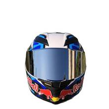 Free Shipping 100% Original Full Face Motorcycle Helmet Good ABS Material Racing Motor Helmet With Gold Visor Big Spoiler 2024 - buy cheap