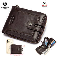 Men's wallet Genuine leather Male Short Wallets Card Holder Coin Purse for men Luxury Money Bag Portomonee Christmas gifts 2024 - buy cheap