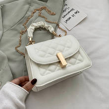 Mini PU Leather Tote Bags For Women 2020 Luxury Simple Shoulder Handbags Female Travel Crossbody Bag Chain Design Cross Body Bag 2024 - buy cheap