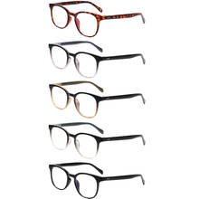 Henotin óculos de leitura flexível dobradiça primavera clássico leve redondo quadro leitor diopter + 0.5 + 1.0 1.5 ~ + 6.0 2024 - compre barato