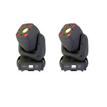 Moving head lyre spot 2 em 100w, 4x10w, rgbw, luz 2 em 1, gobo wash, colorido, dj, iluminação para shows, festas e discoteca 2024 - compre barato