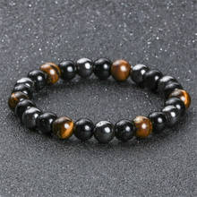 Hot Natural Black Obsidian Hematite Tiger Eye Beads Bracelets Men for Magnetic Health Protection Women Jewelry Pulsera Hombre 2024 - buy cheap