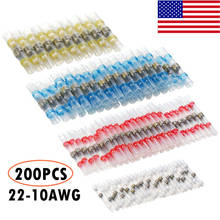 200PCS Waterproof Solder Seal Sleeve Splice Terminals Heat Shrink Electrical Wire Butt Connectors Kit Assortment 10-26AWG 2024 - buy cheap