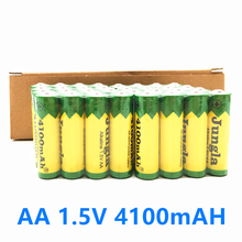 Batería alcalina AA para linterna LED, batería recargable de 1,5 V, 4100mAh, lámpara recargable, reloj de juguete, reproductor MP3, baterías de repuesto 2024 - compra barato