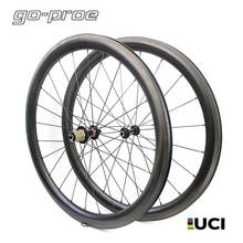 UCI Quality 700c Road Bike Carbon Wheel Bicycle Wheelset Tubeless Clincher With NOVATEC Straight Pull Hub Pillar 1423 2024 - buy cheap