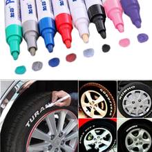 12PCS Waterproof Rubber Permanent Paint Marker Pen Tyre Tire Tread Rubber Metal Acces Environmental Tire Painting TSLM1 2024 - buy cheap