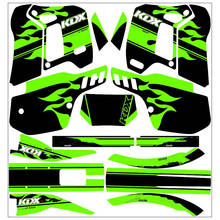 Motorcycle Dirt Bike Team Graphics Backgrounds 3M Stickers Decals Kits For KAWASAKI KDX 200 KDX200 1994 1993 1992 1991 1990 1989 2024 - buy cheap