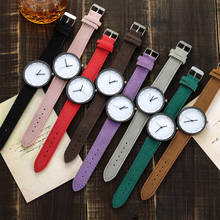 Dropshipping, relojes de pulsera sencillos para mujer, reloj de cuarzo de cuero para mujer, reloj femenino 2024 - compra barato